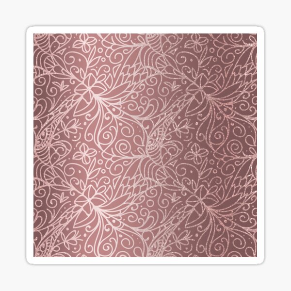 Item preview, Dusty Rose Gold Floral Garden Pattern designed and sold by tanyadraws.