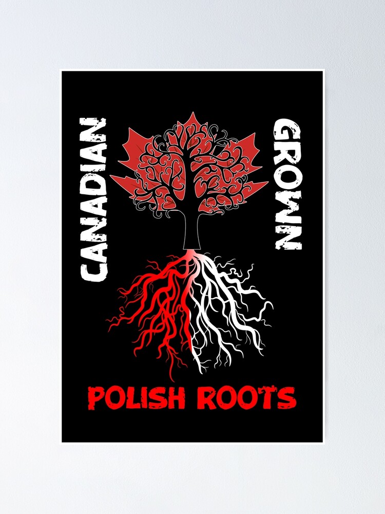 Red Proud of my polish roots metal sign polish pride heritage