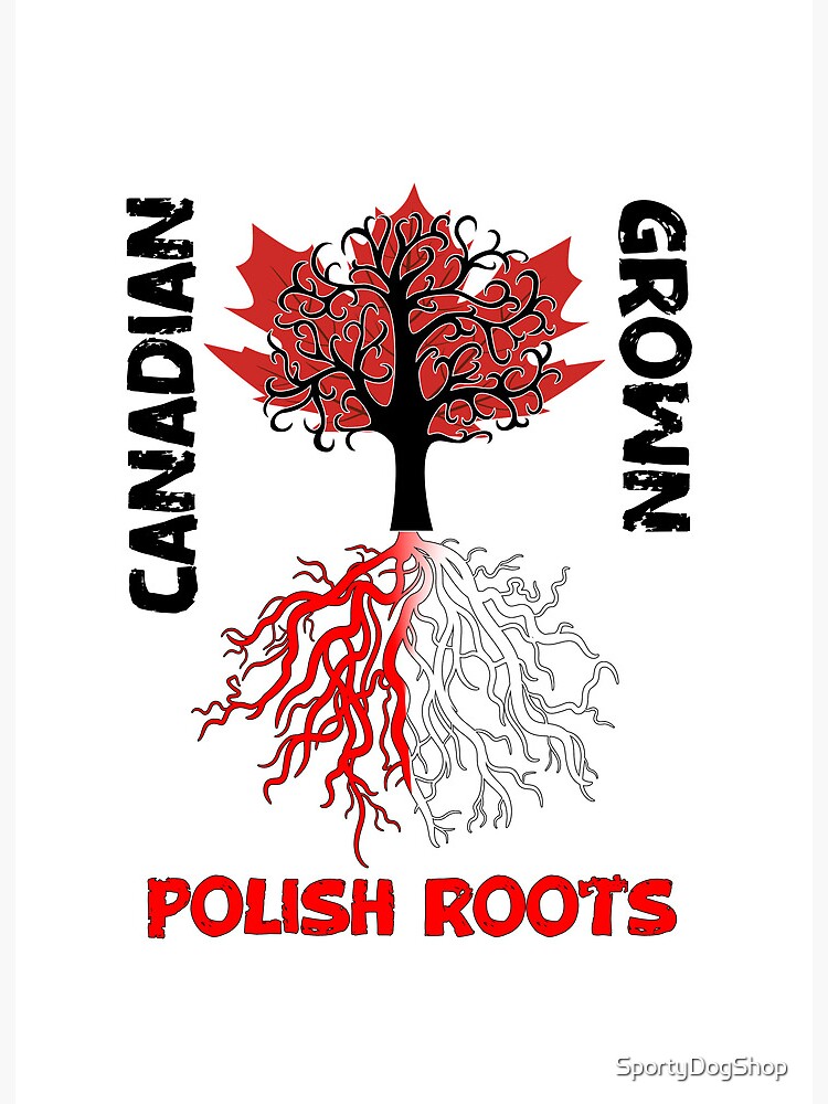 Red Proud of My Polish Roots Metal Sign Polish Pride Heritage 