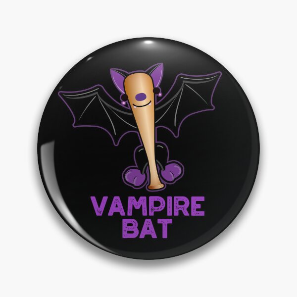 Item preview, Vampire Bat Funny Baseball Puns (Dark BG) designed and sold by punnybone.