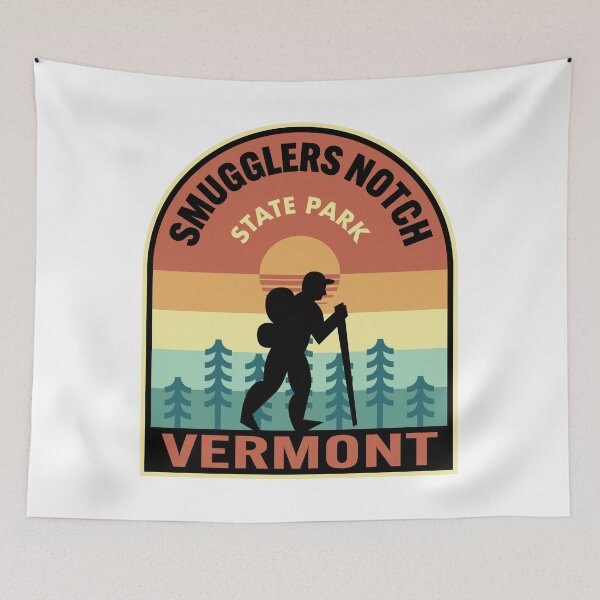 Item preview, Smugglers Notch State Park Vermont Retro Hiking designed and sold by HalpinDesign.