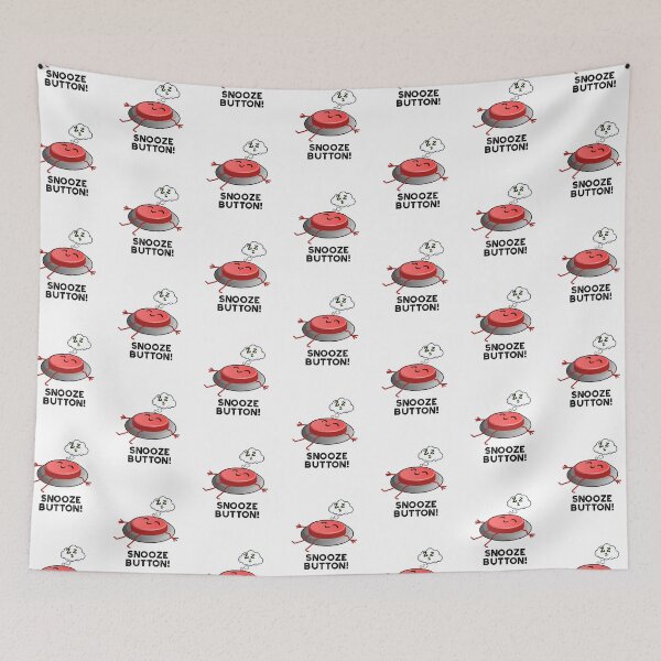 Item preview, Snooze Button Funny Sleeping Puns  designed and sold by punnybone.