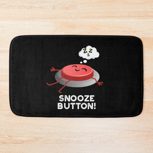 Item preview, Snooze Button Funny Sleeping Puns (Dark BG) designed and sold by punnybone.