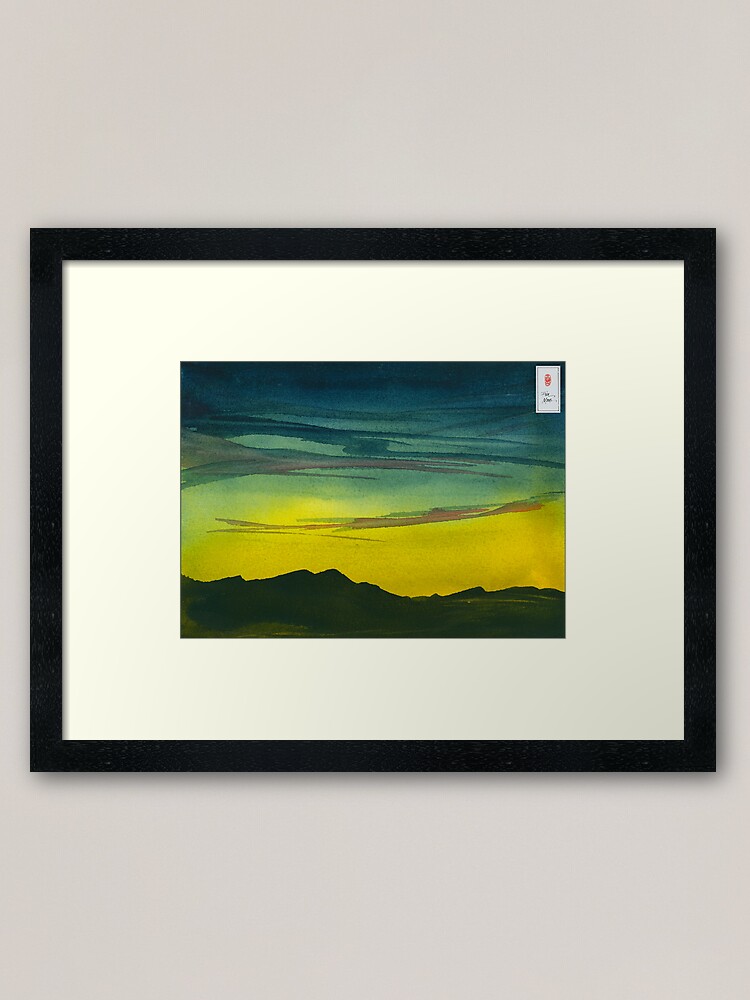 Alternate view of Yellow Valley Sky Framed Art Print