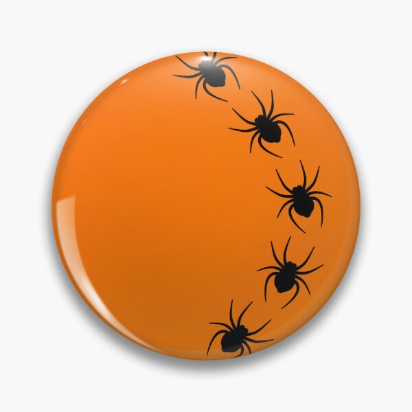 Item preview, Halloween - Spiders Crawling On Orange Background designed and sold by humnoo.