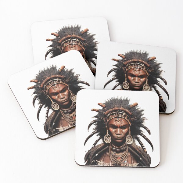 Item preview, African zuni doll warrior designed and sold by Hoity-Toity.