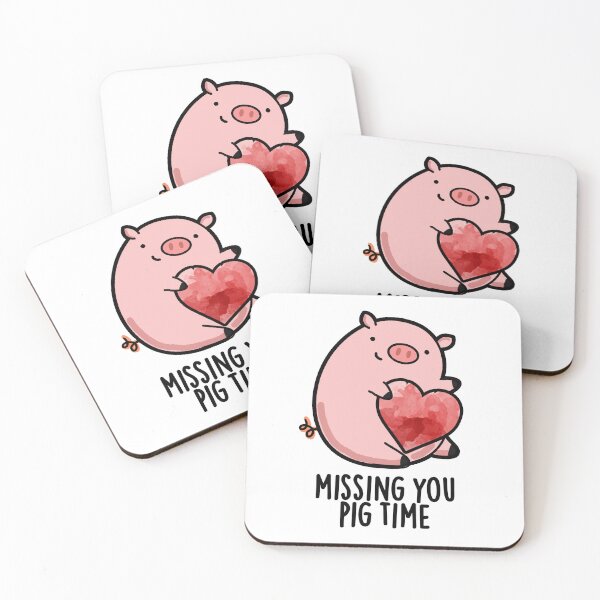 Item preview, Missing You Pig Time Funny Animal Puns  designed and sold by punnybone.