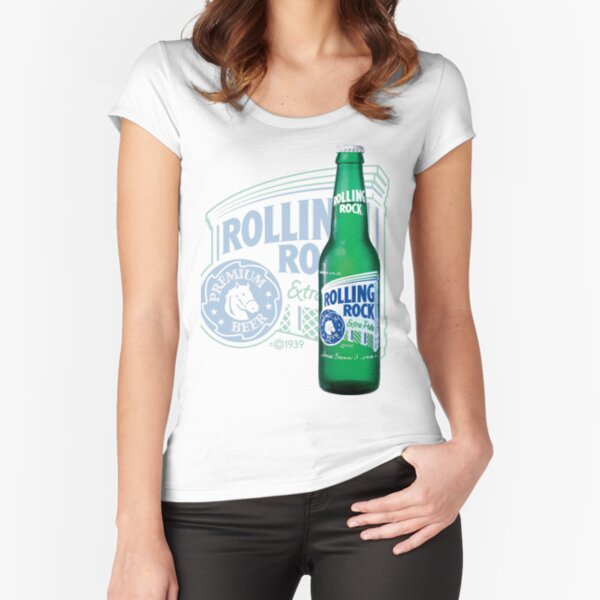 Rolling Rock Fitted Scoop T-Shirt