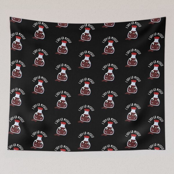 Item preview, I Soy-ld Myself Funny Soy Sauce Puns (Dark BG) designed and sold by punnybone.