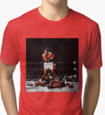Muhammad Ali Knocks Out Sonny Liston Tri-blend T-Shirt