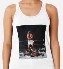 Muhammad Ali Knocks Out Sonny Liston Racerback Tank Top
