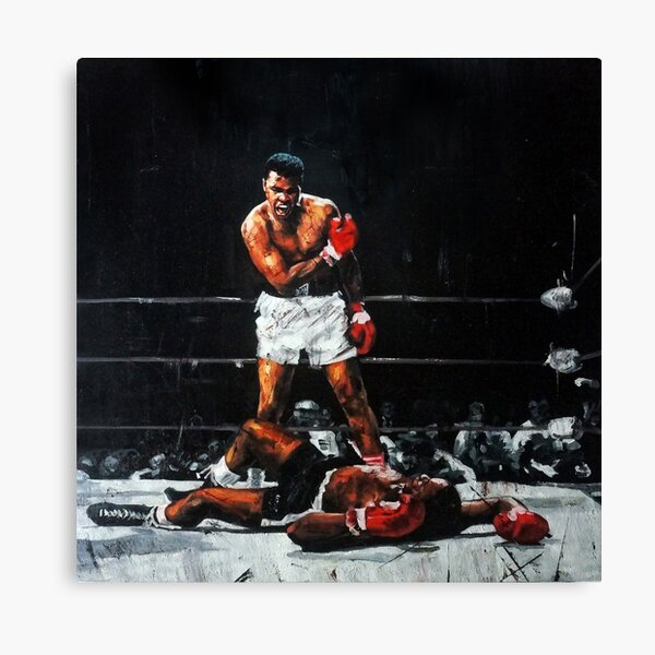 Muhammad Ali Knocks Out Sonny Liston Canvas Print