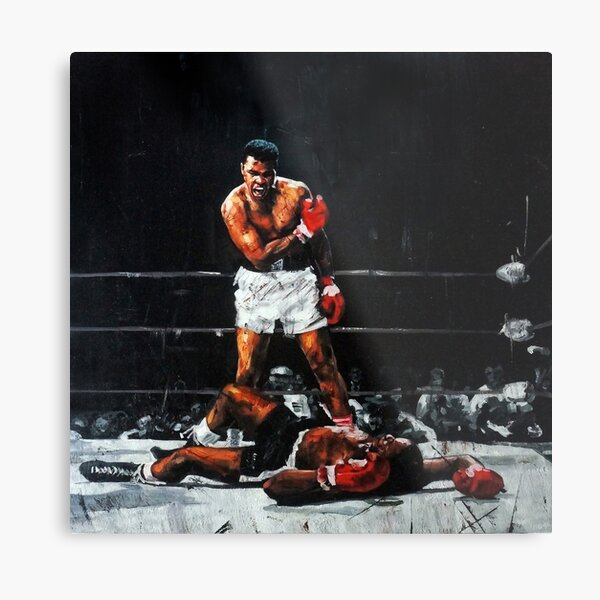 Muhammad Ali Knocks Out Sonny Liston Metal Print