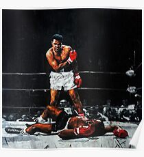 Muhammad Ali Knocks Out Sonny Liston Poster