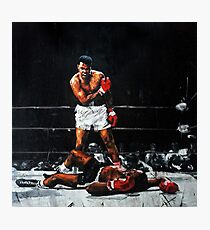 Muhammad Ali Knocks Out Sonny Liston Photographic Print