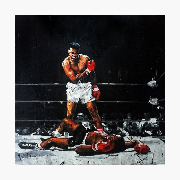 Muhammad Ali Knocks Out Sonny Liston Photographic Print