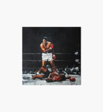 Muhammad Ali Knocks Out Sonny Liston Art Board Print