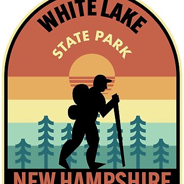 Vorschaubild zum Design White Lake State Park New Hampshire Retro Hiking von HalpinDesign