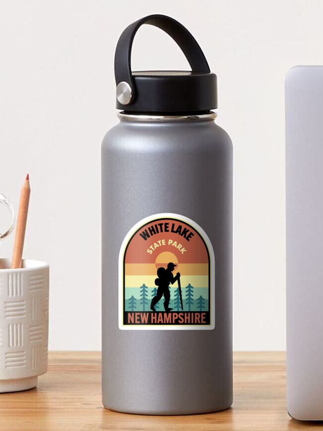 Thumbnail 1 von 3, Sticker, White Lake State Park New Hampshire Retro Hiking designt und verkauft von HalpinDesign.