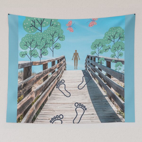 Item preview, *man goes far* designed and sold by Berezabella.