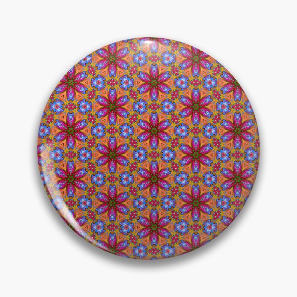 Item preview, Patrón de mandala de poder floral designed and sold by DiscoGypsyFish.