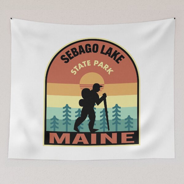 Item preview, Sebago Lake State Park Maine Retro Hiking designed and sold by HalpinDesign.