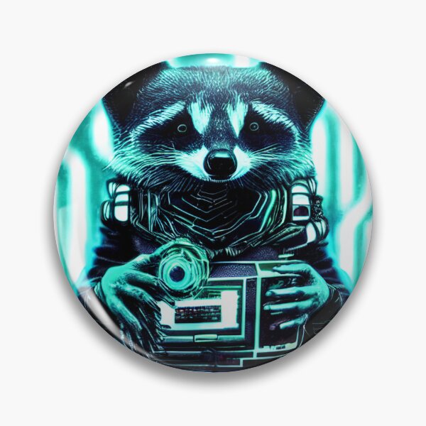 Item preview, Dystopian Cyberpunk Racoon, With Television Camera designed and sold by DanLopesMerch.