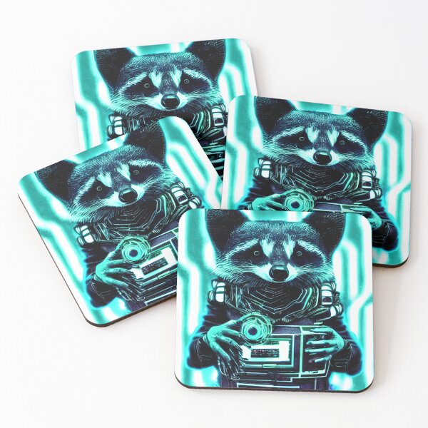 Item preview, Dystopian Cyberpunk Racoon, With Television Camera designed and sold by DanLopesMerch.
