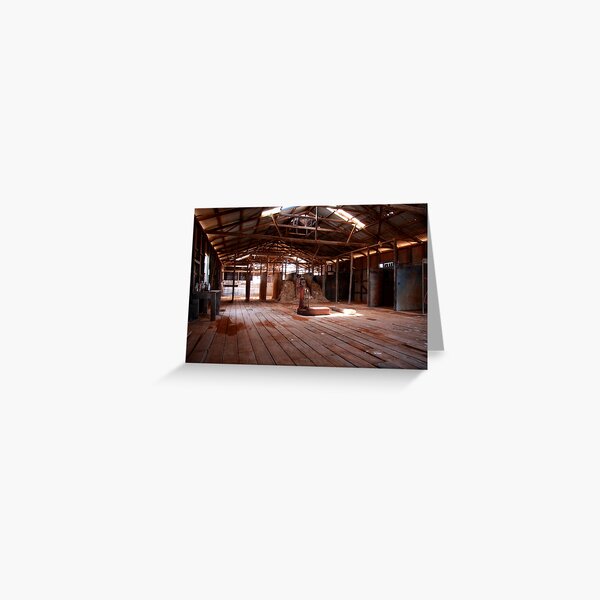 Old shearing shed Greeting Card