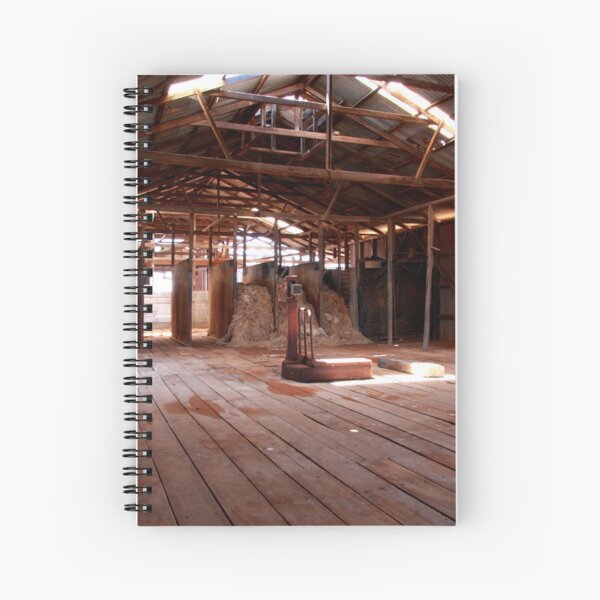 Old shearing shed Spiral Notebook