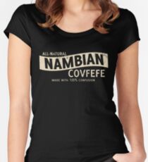 All-natürliches nambisches Covfefe Tailliertes Rundhals-Shirt