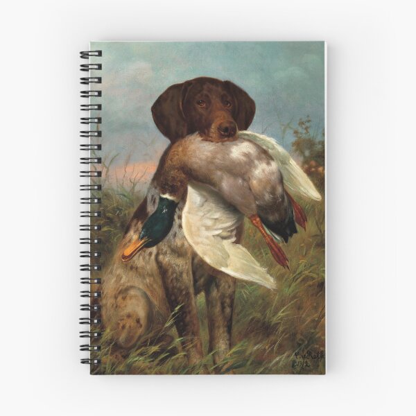 Item preview, A Hunting Dog with a Duck | Caspar von Reth | 1912 Hunting Art designed and sold by CJET.