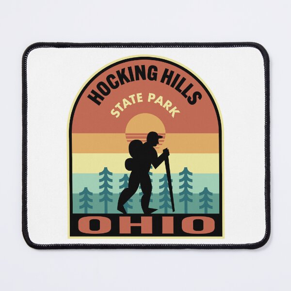Item preview, Hocking Hills State Park Ohio Retro Hiking designed and sold by HalpinDesign.