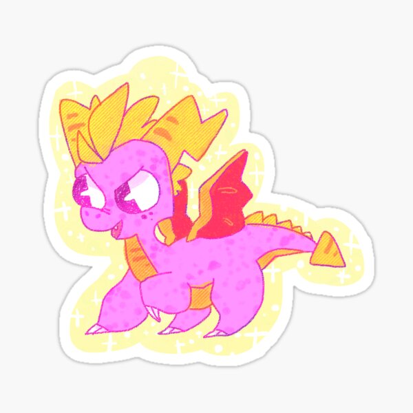 Vista previa del artículo con la obra «Spyro el dragón», diseñado y vendido por turboraven.