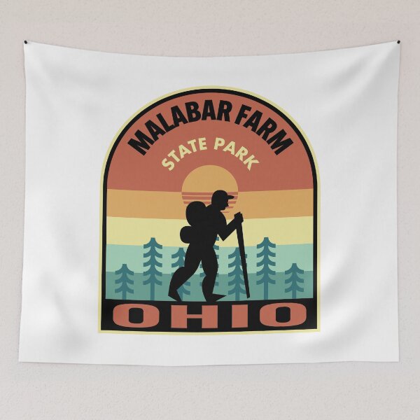 Item preview, Malabar Farm State Park Ohio Retro Hiking designed and sold by HalpinDesign.