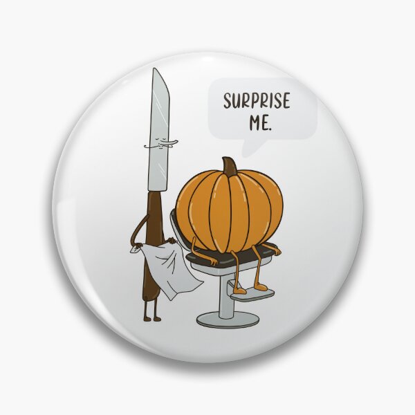 Item preview, pumpkin carving haircut laughable funny joke halloween design designed and sold by OneTeeTee.