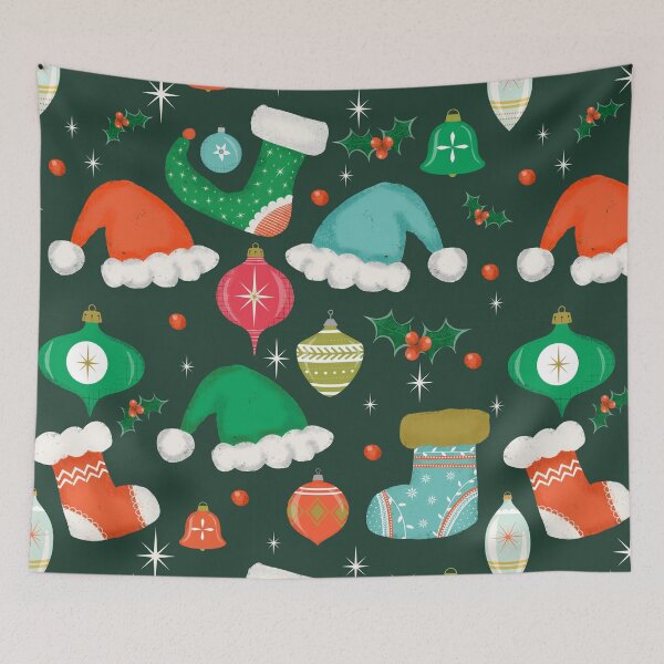 Item preview, Christmas Merry and Bright Green-Stockings  designed and sold by susycosta.