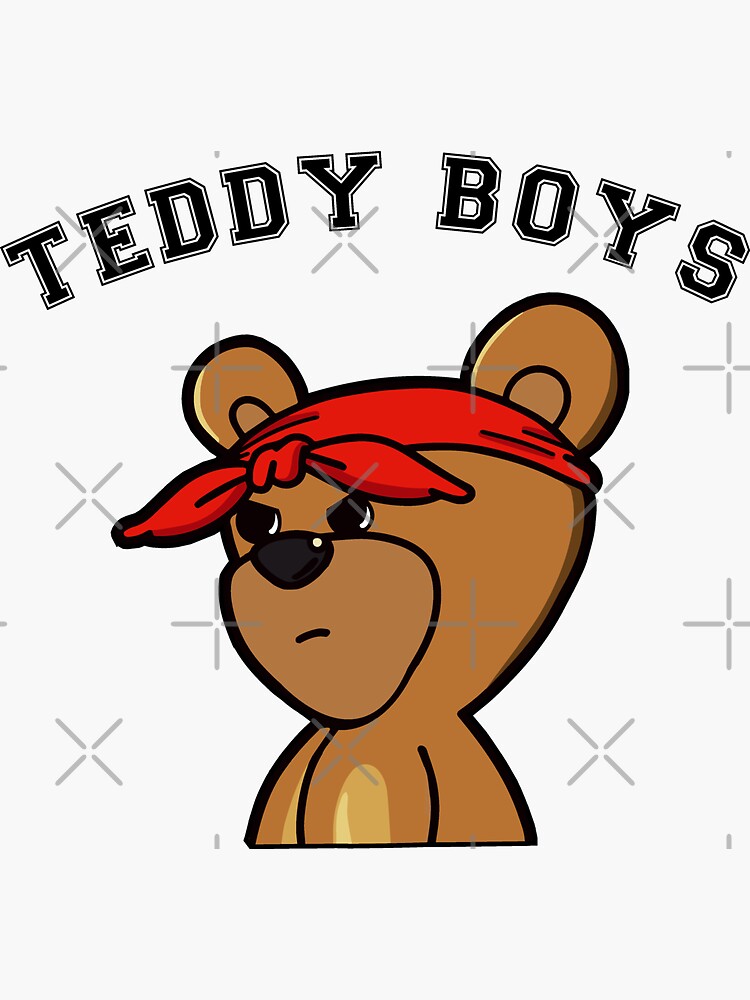 teddy-boys-sticker-for-sale-by-thebellis-redbubble