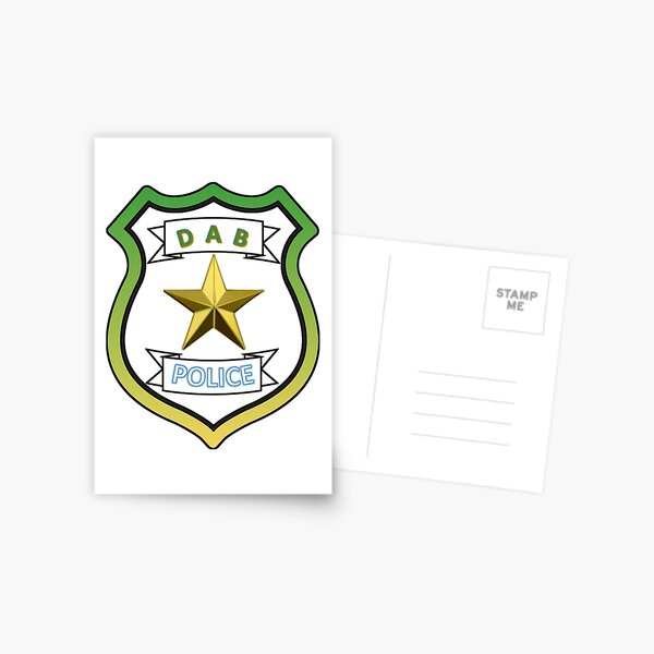 DAB Police Postcard