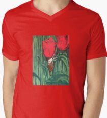 Tulips have a friend Men's V-Neck T-Shirt