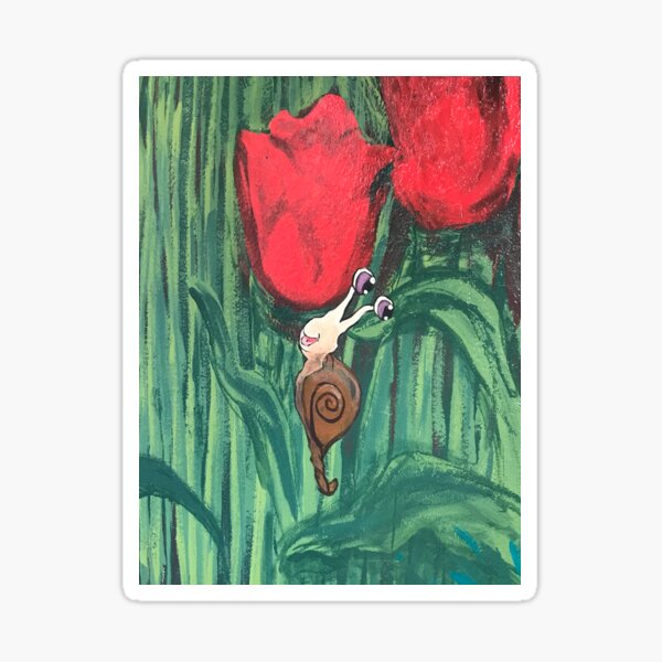 Tulips have a friend Sticker