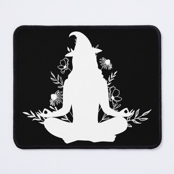 Item preview, Meditating Nature Witch White Silhouette  designed and sold by Suzalicious.