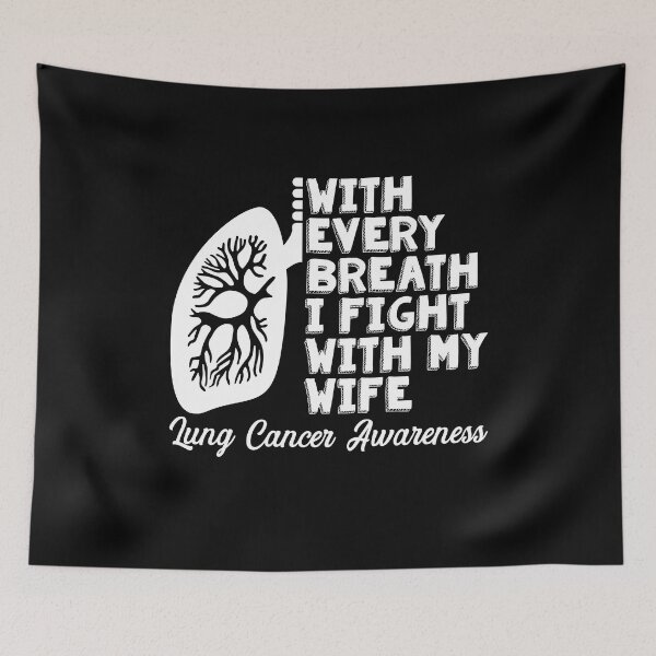 Item preview, I Fight With My Wife Lung Cancer designed and sold by MooonTees.