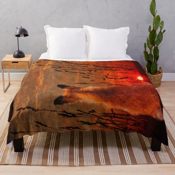 Item preview, Red Fox watching the Sunset designed and sold by tinytiger77.