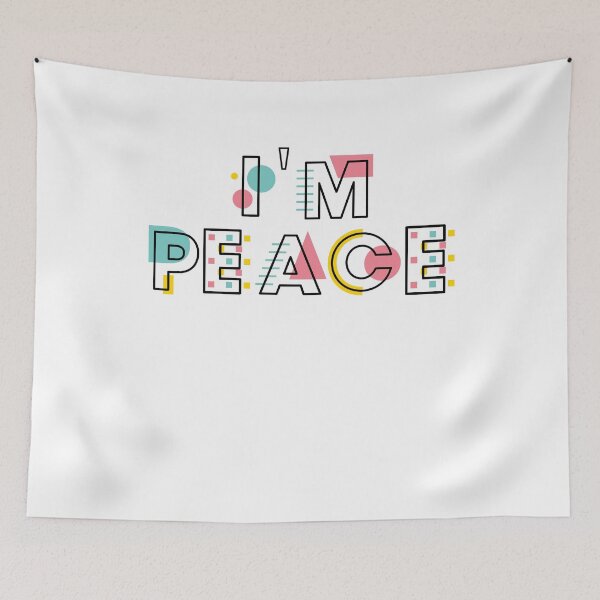 Item preview, I'm Peace I Come In Peace Colorful Funny Matching Couples  designed and sold by clothesy7.