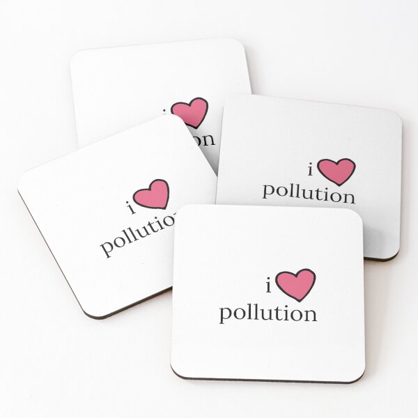 Item preview, i love pollution designed and sold by TipsyTees-net.