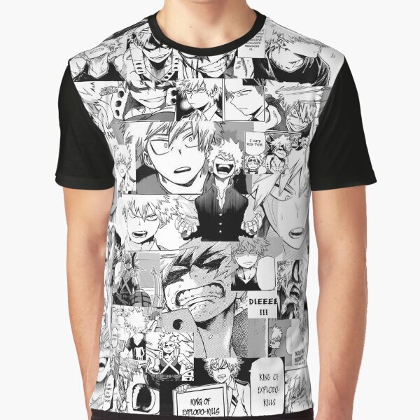 Bakugou Katsuki Collage Graphic T-Shirt