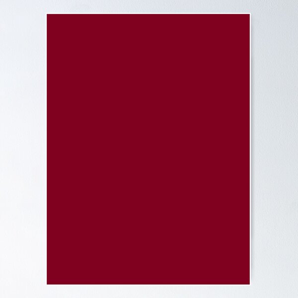 Maroon Red Poster for Sale by SolidColors