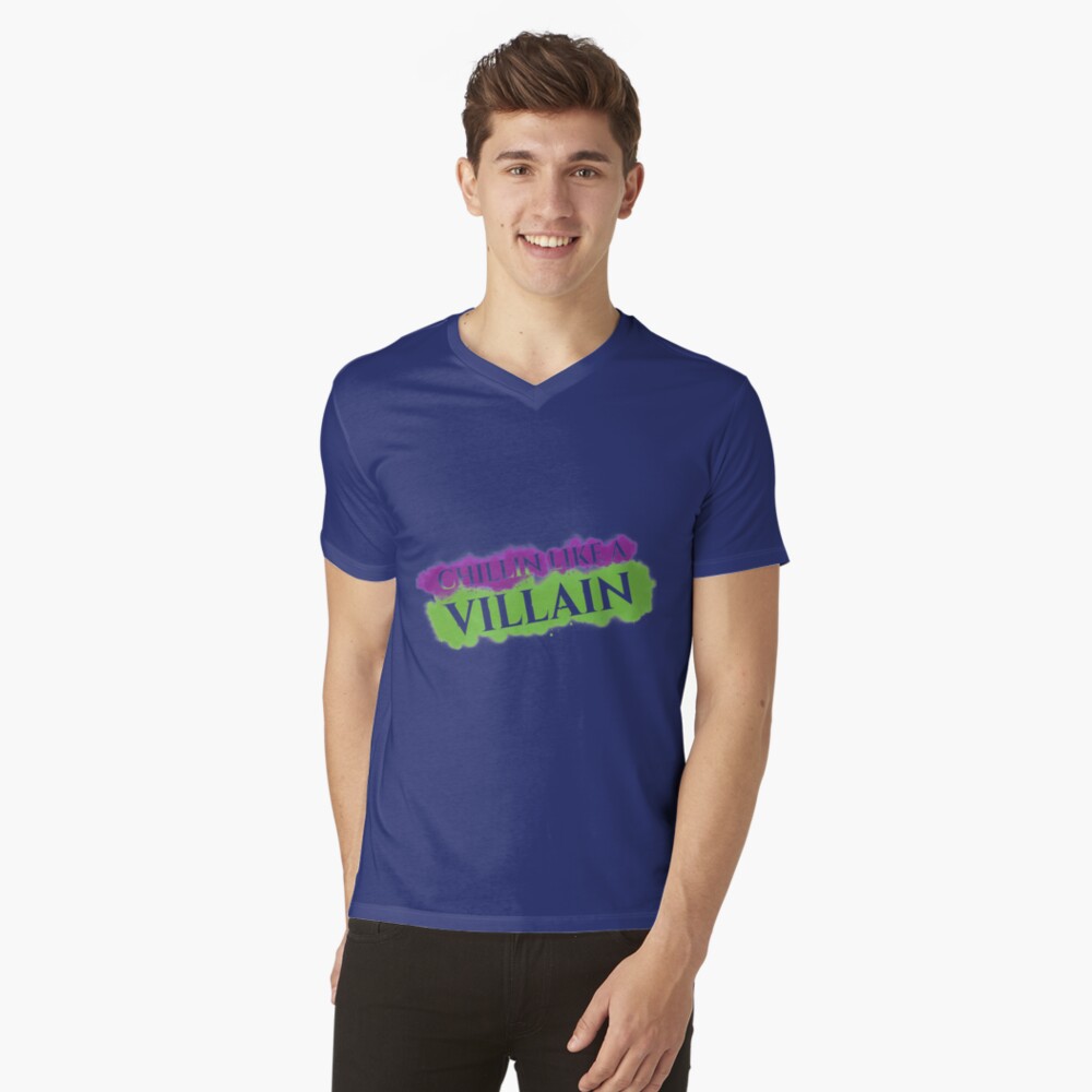 Vista previa del artículo con la obra «Camiseta de cuello en V», diseñado y vendido por worksbykeola.