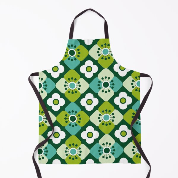 Item preview, Retro 70s flores verde1 designed and sold by pakanta.